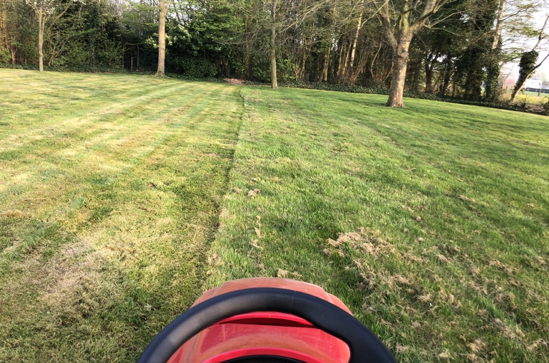 Gras maaien en wegbrengen 1